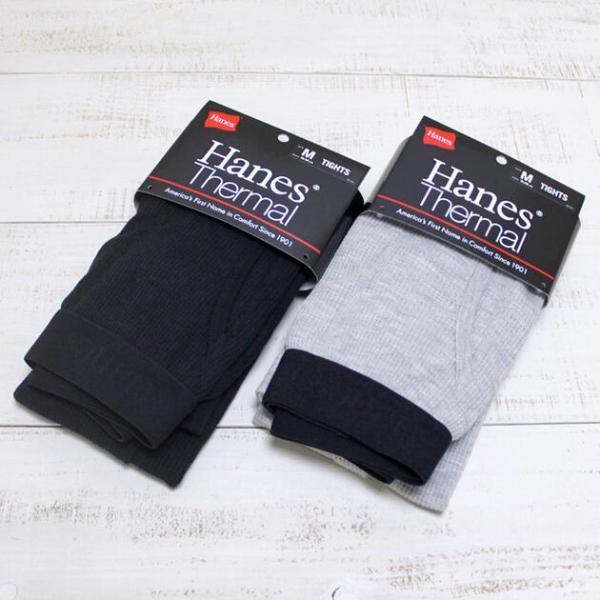 Hanes ヘインズ サーマルタイツ 2色展開 Thermal Tights 2-colors レギ...