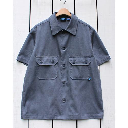 KAVU カブー 半袖スカウトシャツ ヘザーグレー ワーク ミリタリー ルーズフィット SS Sco...
