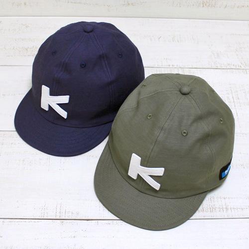 KAVU カブー バックサテンベースボールキャップ K ネイビー オリーブドラブ Backsatee...