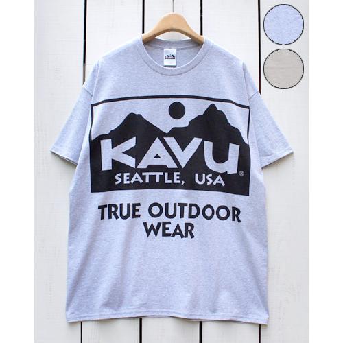 KAVU カブー ビッグロゴＴシャツ スポーツグレー サンド 半袖 Big Logo Tee Spo...