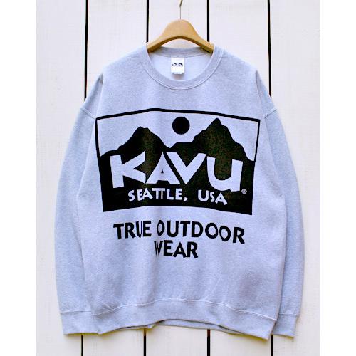 KAVU カブー ビッグロゴスウェット スポーツグレー トレーナー Big Logo Sweat S...