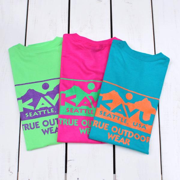 KAVU カブー ロゴプリントＴシャツ トゥルーロゴ True Logo Tee シンプル ロゴ キ...