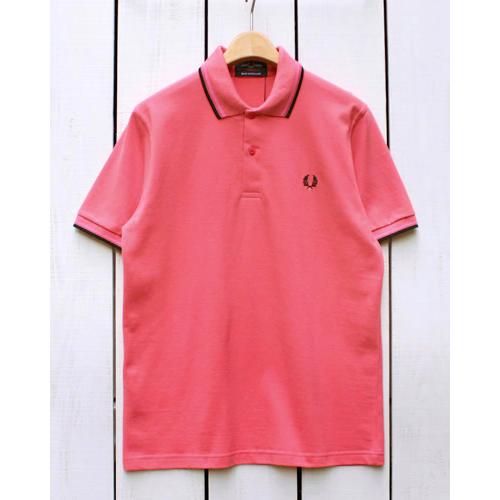 Fred Perry フレッドペリー ペリーシャツ ポロシャツ ピンク ブラック Twin Tipp...