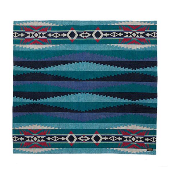 Pendleton ペンドルトン スクエアジャガードラグマット ブルーグリーン Square Jac...