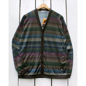 narifuri ナリフリ オクタプリントカーディガン ブラウン NFC Octa Print Ca...