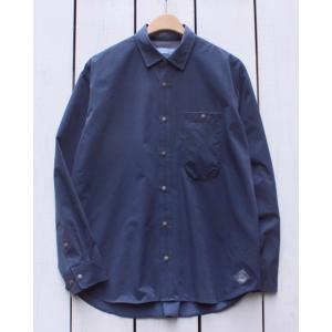 narifuri ナリフリ ピグメントメッシュ長袖シャツ ダークネイビー 染め NFC Pigmen...