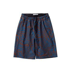 narifuri ナリフリ メッシュイージー ショーツ ブラウン ブルー 総柄 NFC Mesh E...