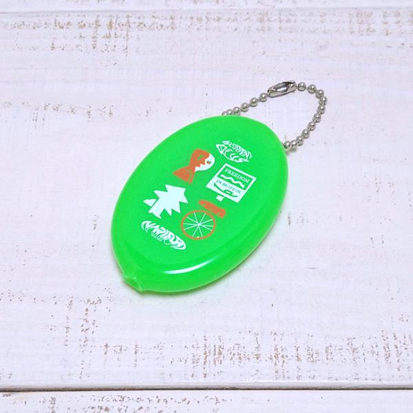 Silicone ナリフリ シリコンコインケース ライム Coin Case Lime オリジナルプ...