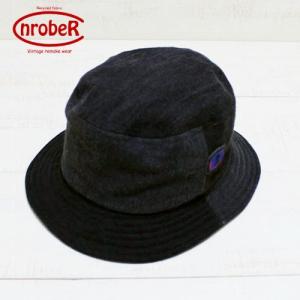 nrobeR ローバー バケットハット ブラックデニム B Bucket Hat Black Denim リメイク 1点もの 帽子｜beardstore