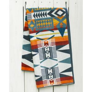 PENDLETON ペンドルトン ネイティブジャガードタオル フォートゥー Native Jacquard Towel For Two Fire Legend XB242 ブランケット｜beardstore