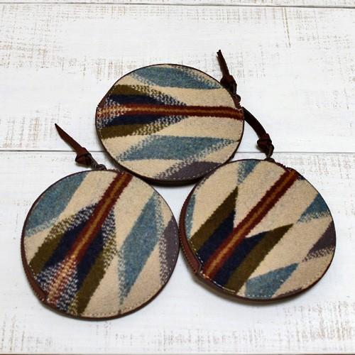 Pendleton ペンドルトン ジップコインパース Wyeth Trail ベージュ ブラウン C...