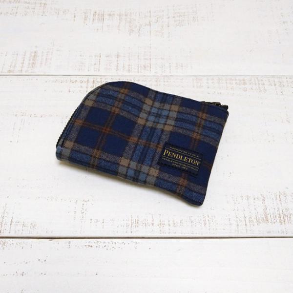 Pendleton ペンドルトン コイン ウォレット ブルー チェック PWM Coin Walle...
