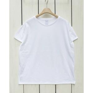 quotidien コティディアン ユニセックス ラウンドネックビックシルエットTシャツ ホワイト 白 フランス製 unisex Round Neck Big Silhouette Tee White｜beardstore