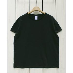 quotidien コティディアン ユニセックス ラウンドネックビックシルエットTシャツ ブラック 黒 フランス製 unisex Round Neck Big Silhouette Tee Black｜beardstore