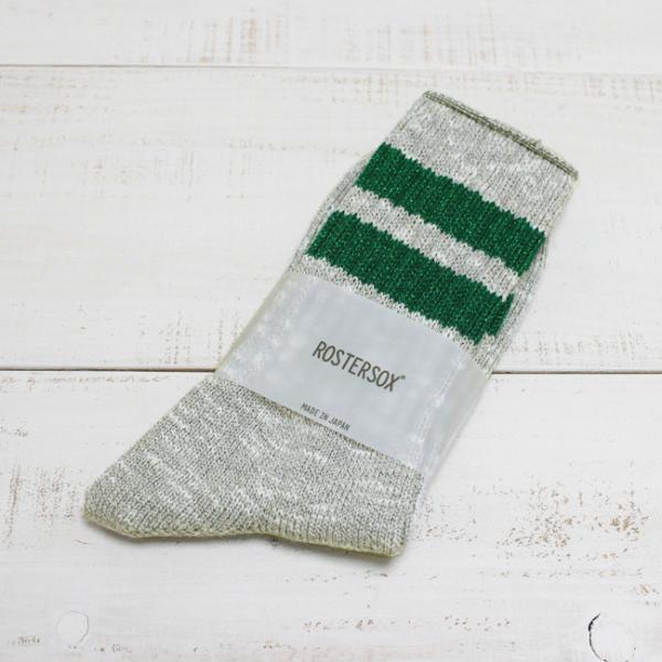 Rostersox ロスターソックス ラインソックス グレー グリーン B Line Socks ヘ...