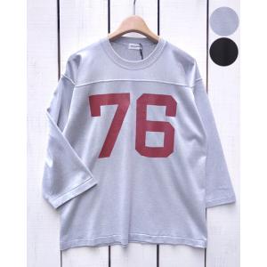 AG SPALDING &amp; BROS エージースポルディング 7分袖フットボールT 76 切替 クラ...