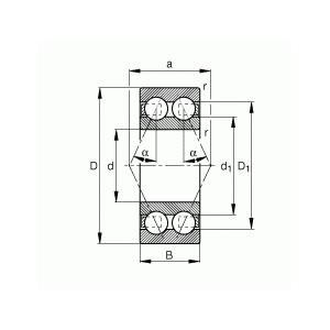 NSK ベアリング 5207 複列アンギュラ玉軸受の商品画像