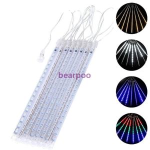 LEDイルミネーションライト フォールライト スノーフォールライト 30cm 10本 流れる 流星 つらら スノードロップライト ストリングライト クリスマス 飾り