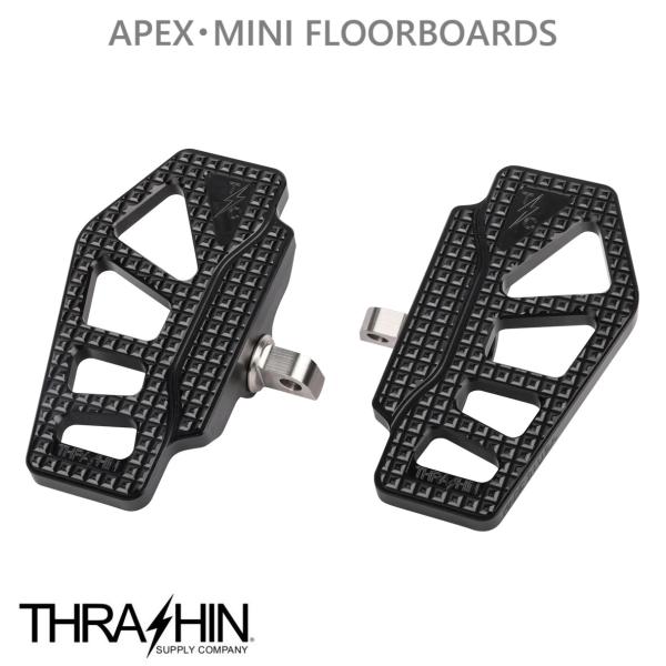 THRASHIN SUPPLY・APEX・ドライバー / パッセンジャー ミニフロアボード　ブラック...