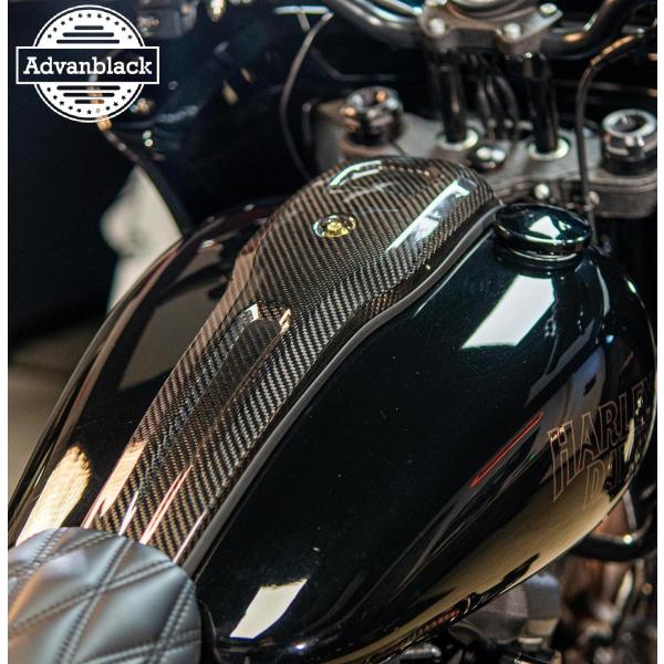 ADVAN BLACK・M8ソフテイル・FXLRS/ST  CARBON タンクダッシュ　CFLRS...