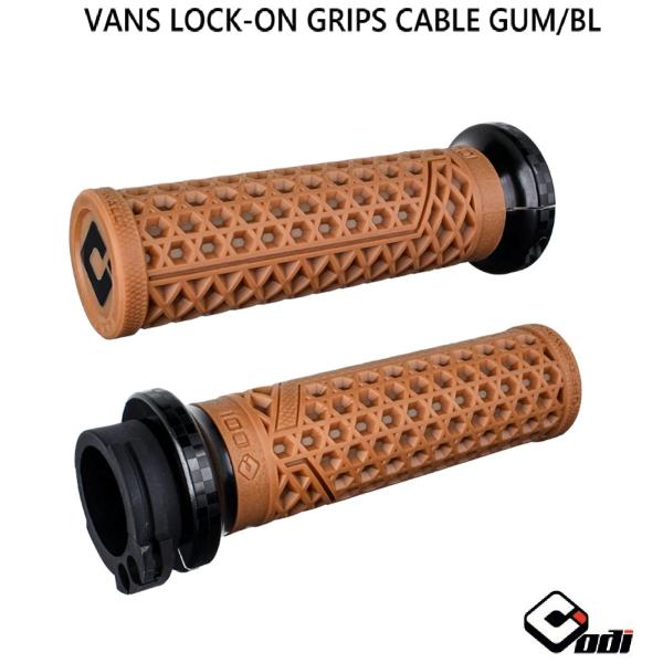 VANS/ODI・LOCK-ON グリップ ケーブルスロットル　ゴムラバー/ブラック　 V31VHC...