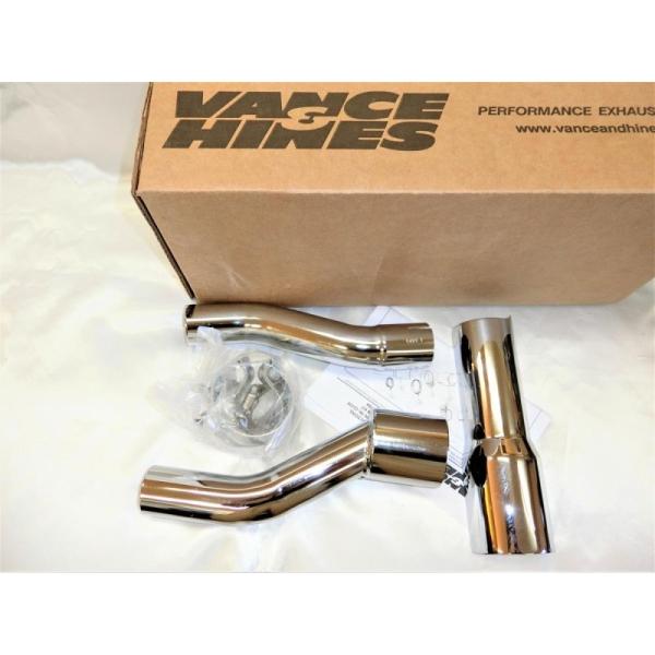 VANCE＆HINES・2017トライク・エキパイアダプターキット・クローム　16784・1802-...
