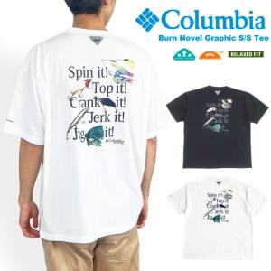 Columbia コロンビア バーンノベルグラフィックショートスリーブティー メンズ 半袖Tシャツ 吸湿速乾 UVカット UPF30 PM0282 ゆうパケット1点まで送料無料｜bears-mall