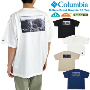 Columbia コロンビア 半袖Tシャツ ミラーズクレストグラフィックショートスリーブティー メンズ 吸湿速乾 UVカット UPF50 PM0795 ゆうパケット1点まで送料無料｜bears-mall
