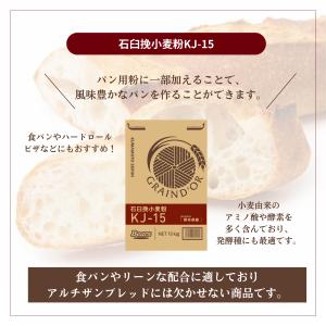 熊本県産小麦 パン石臼挽小麦粉KJ-15 15...の詳細画像2