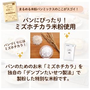 まるめる米粉パンミックス800g ミズホチカラ...の詳細画像2