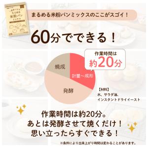 まるめる米粉パンミックス800g ミズホチカラ...の詳細画像4