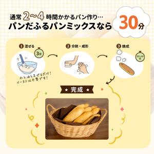 パンだふるパンミックス200g グルテンフリー...の詳細画像2
