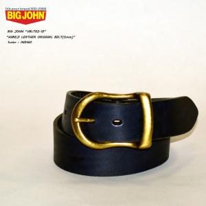 Big John（ビッグジョン） 姫路レザー 6ホール ブラスバックル BIG