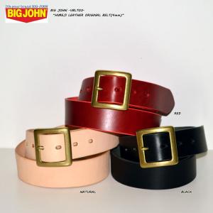 BIG JOHN ビッグジョン "VBLT03" HIMEJI LEATHER ORIGINAL BELT (4mm厚) 姫路レザーオリジナルベルト(4mm厚) [ベルト]｜ベアーズ