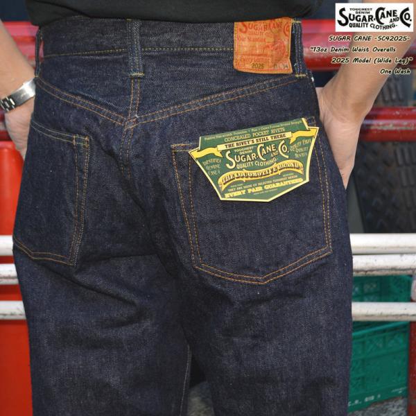 SUGAR CANE シュガーケーン "SC42025" 13oz. デニム ウエストオーバーオール...