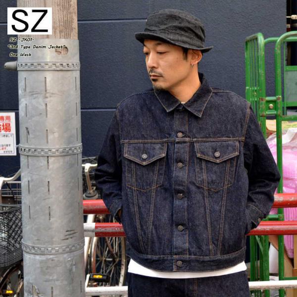 SZ エスゼット &quot;JK01&quot; 13oz デニムジャケット サード 3rd ハンドウォ−ム [アウタ...