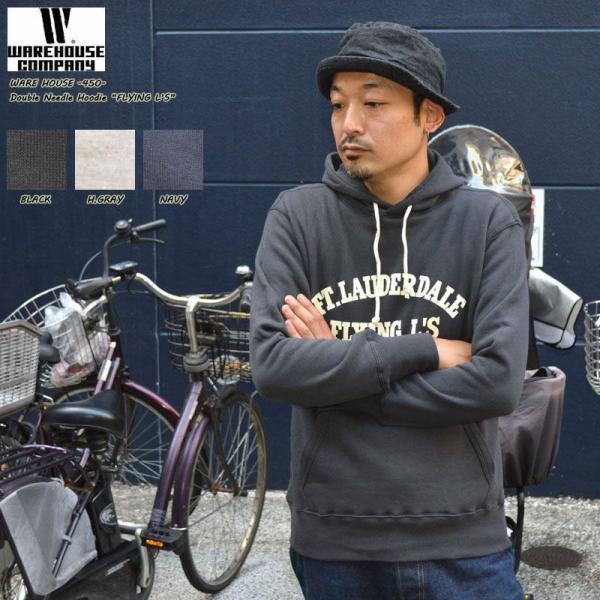 WAREHOUSE ウエアハウス "450" FLYING L'S. 2本針フードパーカー FLYI...