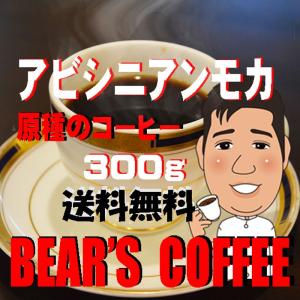 コーヒー豆モカ 300g 原生種アビシニアンモカ ワイルドコーヒー 人気に訳ありコーヒー 送料無料｜bearscoffee