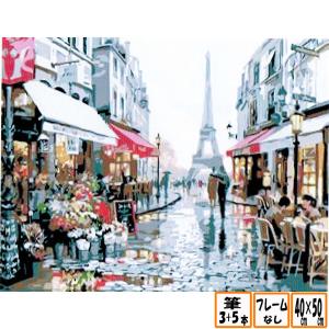 数字塗り絵 DIY フレームなし 絵の具 筆 セット インテリア