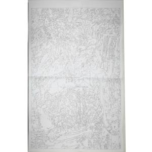 数字塗り絵 筆 絵の具 フレームなし セット ...の詳細画像4