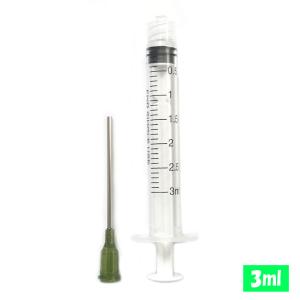 プラスチック ロック型 3ml 注射器 針太め プリンター 補充インク 消毒液用 ニードル付き シリンジ実験など