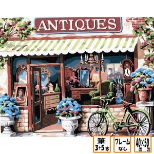 数字塗り絵 ふで 絵の具 フレームなし セット インテリア