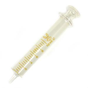 送料込【未使用】昭和レトロ100mlガラス製注射器10本(大6本＋中4本) 注射器 インジェクター ガラス製 シリンジ 100ml スリップ型 硝子 実験