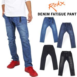 Rokx ロックス デニムファティーグパンツ メンズ DENIM FATIGUE PANT アウトドア クライミング ジーンズ RXMS191008