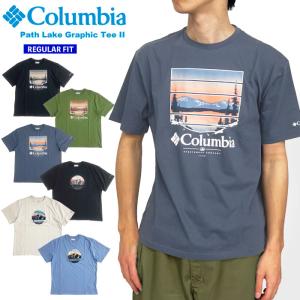 Columbia コロンビア パスレイクグラフィックTシャツ2 半袖Tシャツ メンズ アウトドア キャンプ フェス プール ピクニック AJ2959 ゆうパケット1点まで送料無料