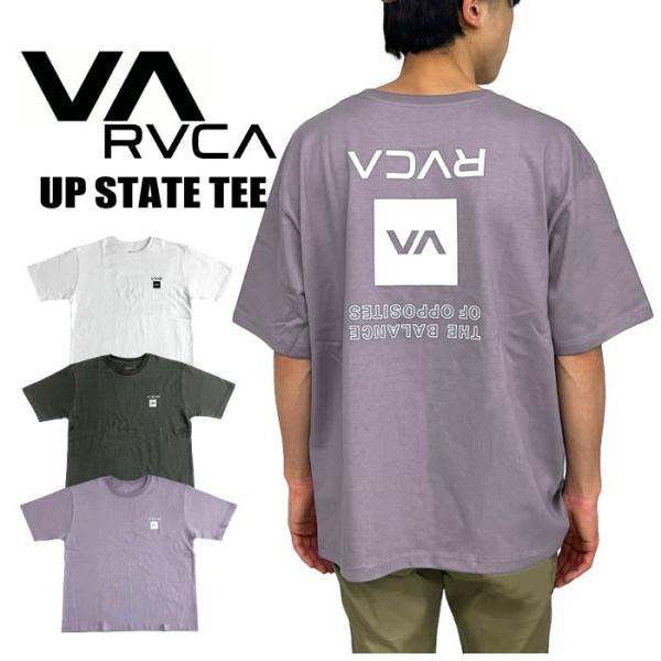 RVCA ルーカ UP STATE 半袖Tシャツ サーフ スケボー メンズ レディース ロゴ オーバ...