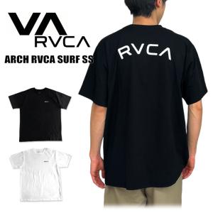 ルーカ RVCA ARCH RVCA SURF SS 半袖Ｔシャツ ラッシュガード スケボー ロゴ メンズ レディース UVカット 速乾 BE041802 1点までゆうパケット送料無料｜bearsstore