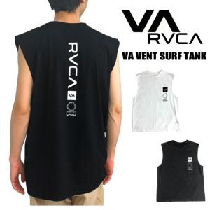 ルーカ RVCA VA VENT SURF TANK タンクトップ ノースリーブ ラッシュガード ロゴ メンズ レディース UVカット 速乾 BE041806 ゆうパケット1点まで送料無料｜bearsstore