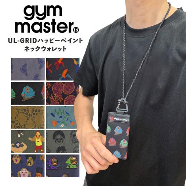 gym master ジムマスター UL-GRID ハッピーペイントネックウォレット ミニ財布 パス...