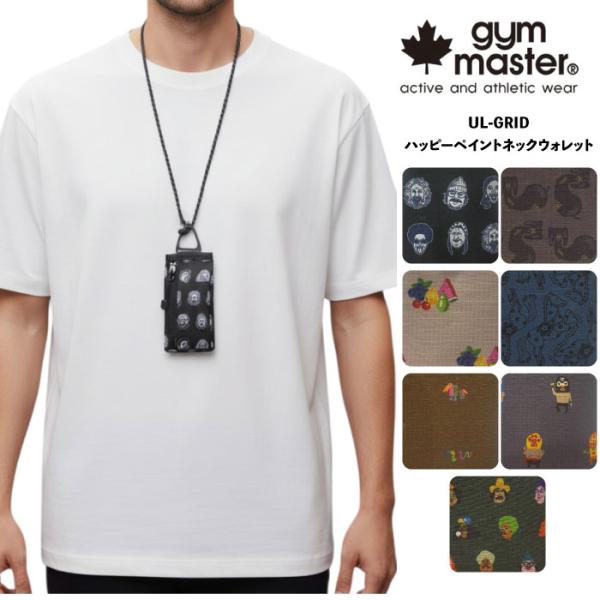 gym master ジムマスター UL-GRID ハッピーペイントネックウォレット ミニ財布 パス...